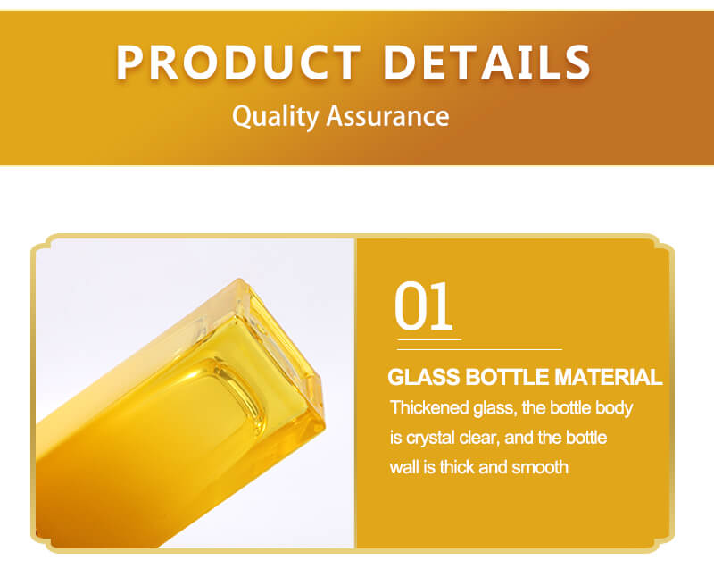 Eco friendly empty glass bottle for cosmetic skincare