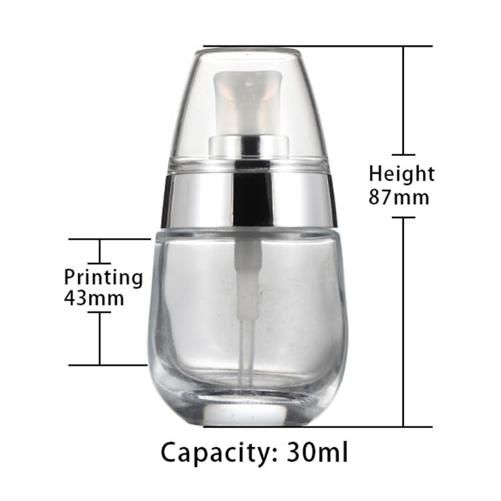 30ml lotion glass bottle