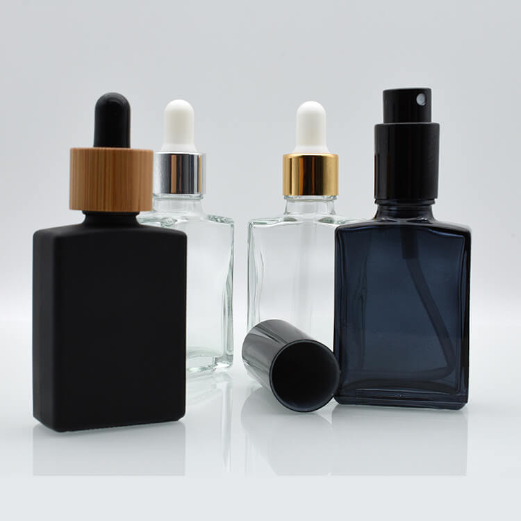 30ml/50ml/100ml square glass bottle 