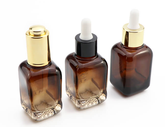 Custom square glass bottle 