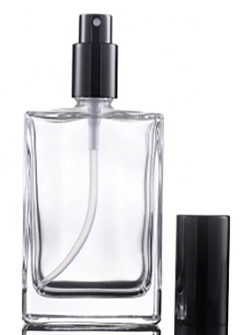 New design square glass bottle 