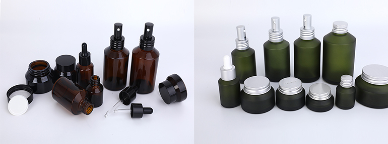 slant shoulder glass bottle set 