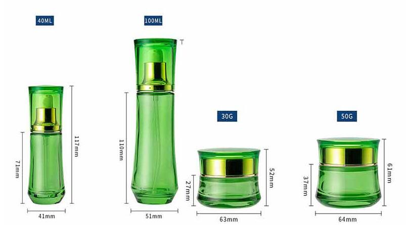 Hot selling glass bottle set