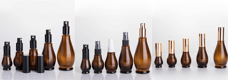 single gourd shape glass bottle spray 