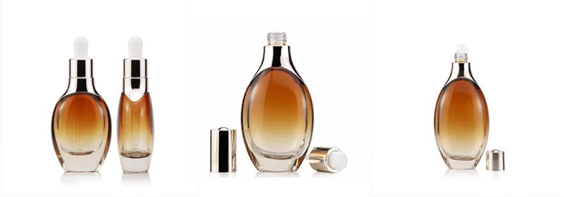 High quality amber glass bottle