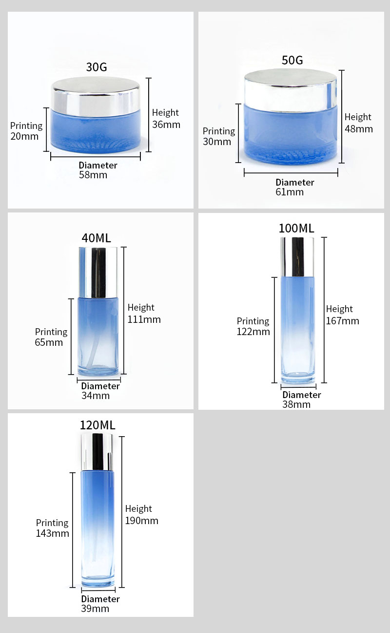 High quality cosmetic glass bottle 