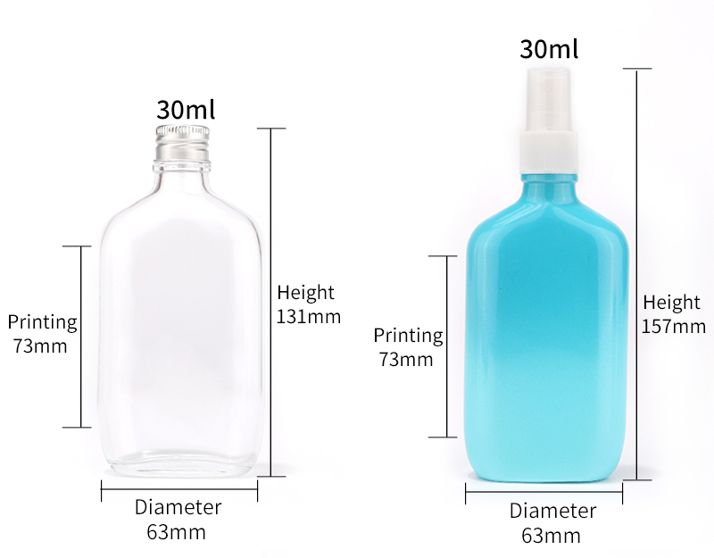 glass bottle for cosmetic packaging