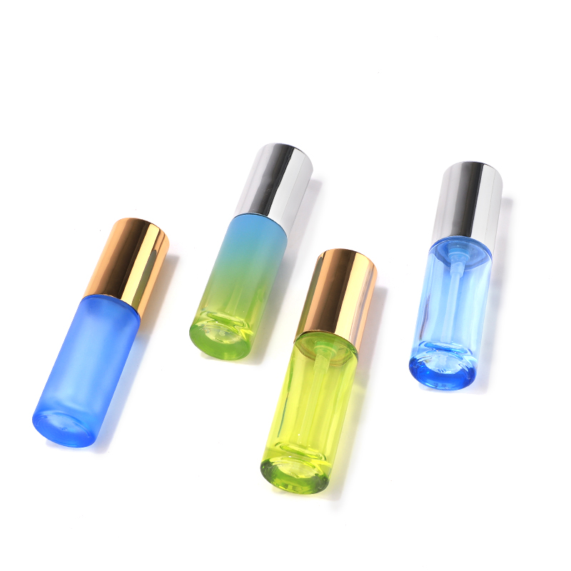 Custom color glass lotion pump bottle 