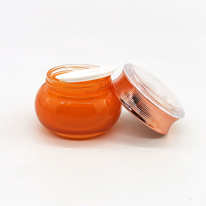 50g glass jar with gold screw lid 