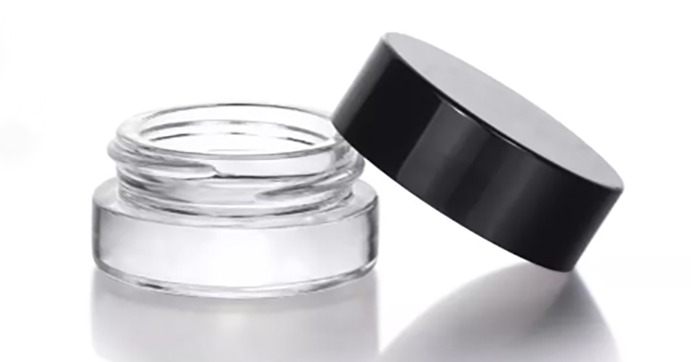 custom color 3g 5g glass jar for eye cream 