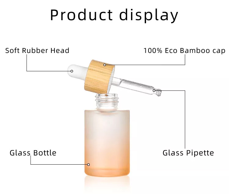 New design essential oil glass bottle 