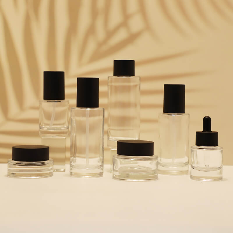 Clear transparent dropper serum bottle 