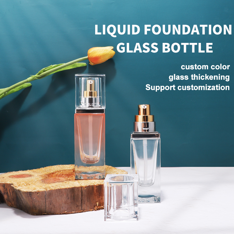 glass bottle for foundation 