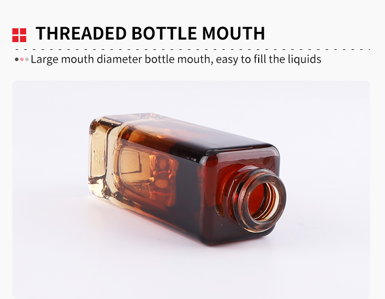 High quality amber glass bottle 