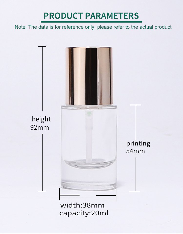 New design round glass bottle 