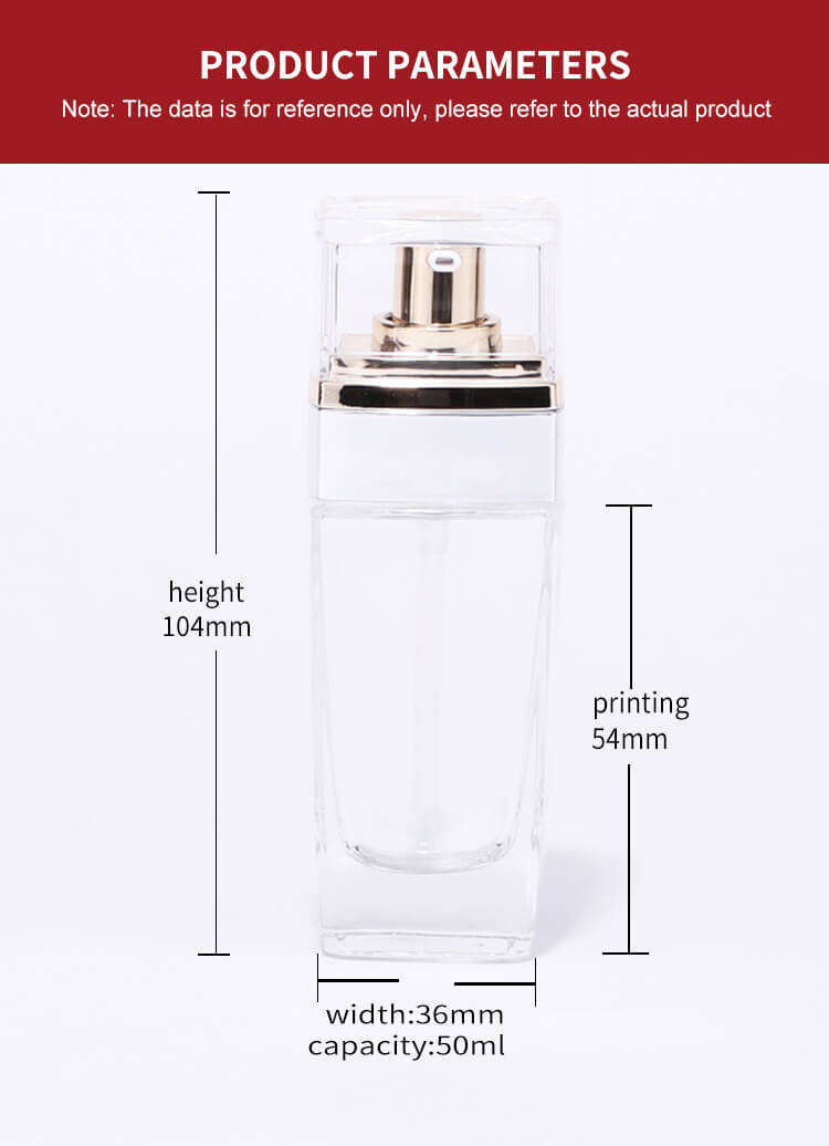 Hot sell clear glass bottle