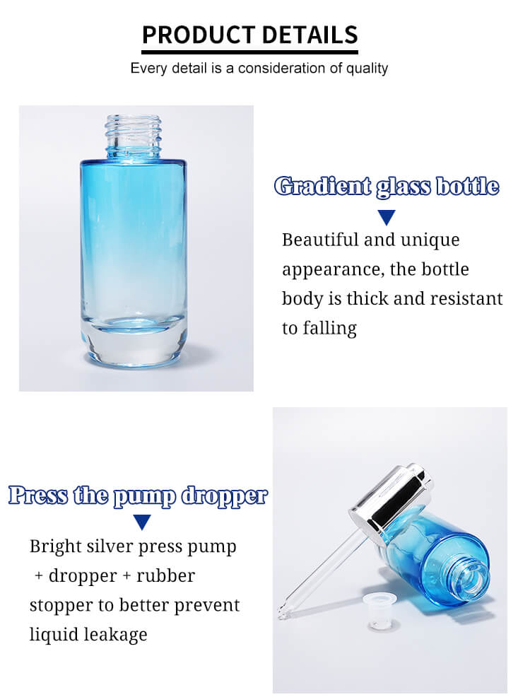 Aluminum pump glass bottle