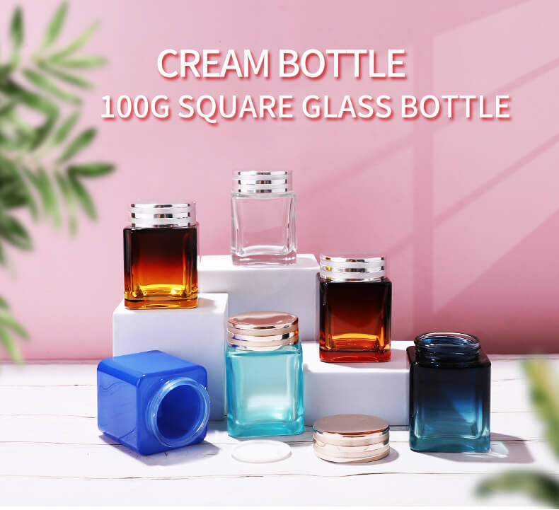 Wholesale square glass jar 
