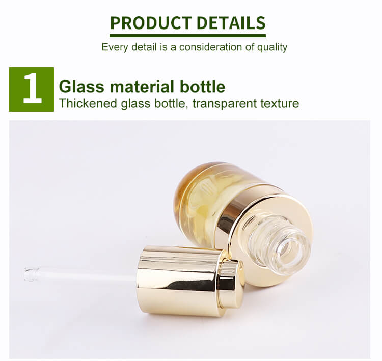 Luxury glass bottle