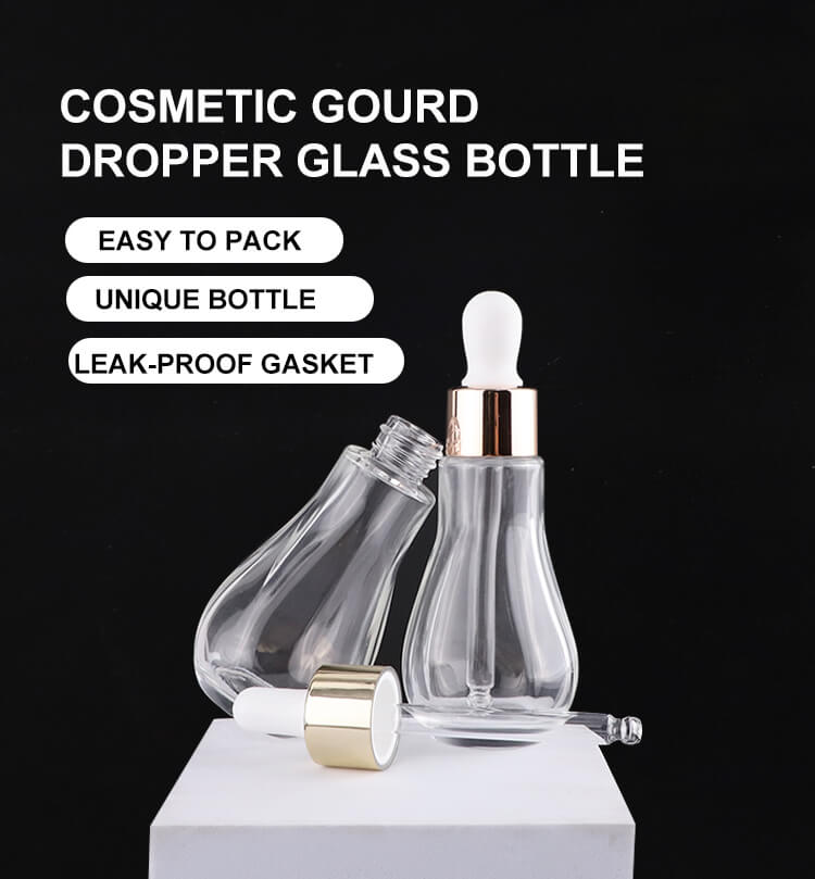 New design glass dropper bottle