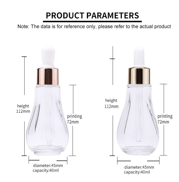 High quality glass dropper bottle