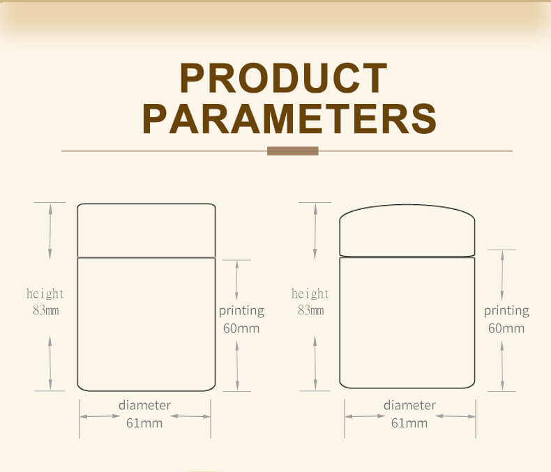 New design glass jar for cosmetic packaging 