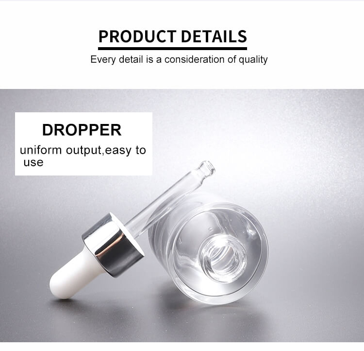 High quality glass dropper bottle