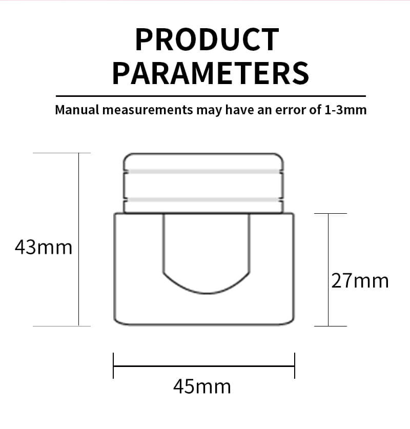 Square glass jar 