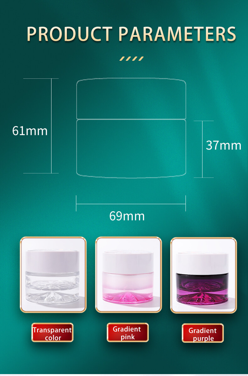 Eco friendly glass jar with plastic screw lid