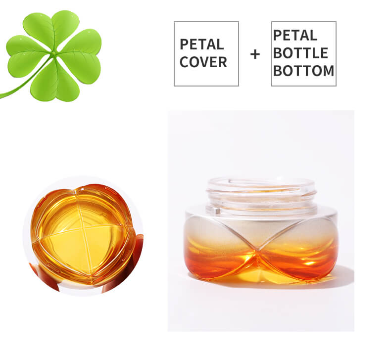 Eco friendly customized color glass jar packing