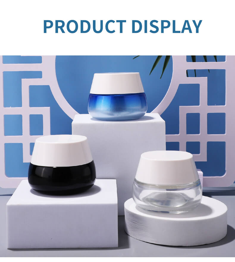 Luxury OEM glass jar packing for cream