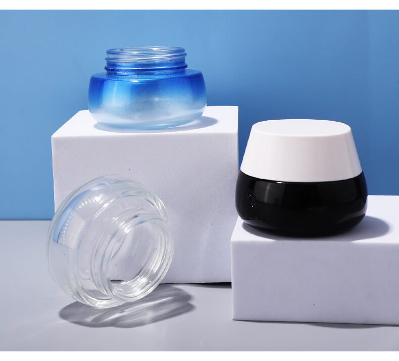 New design glass jar packing