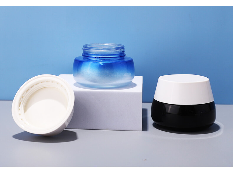 Thick bottom cosmetic glass jar packing