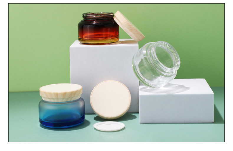 Glass cream jar packing supplier