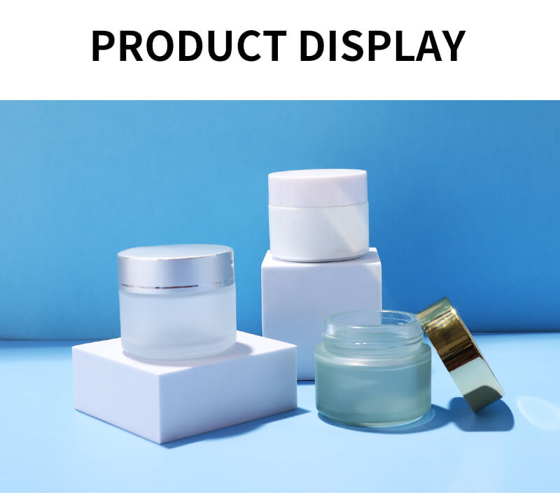 Hot sell cosmetic skincare glass jar