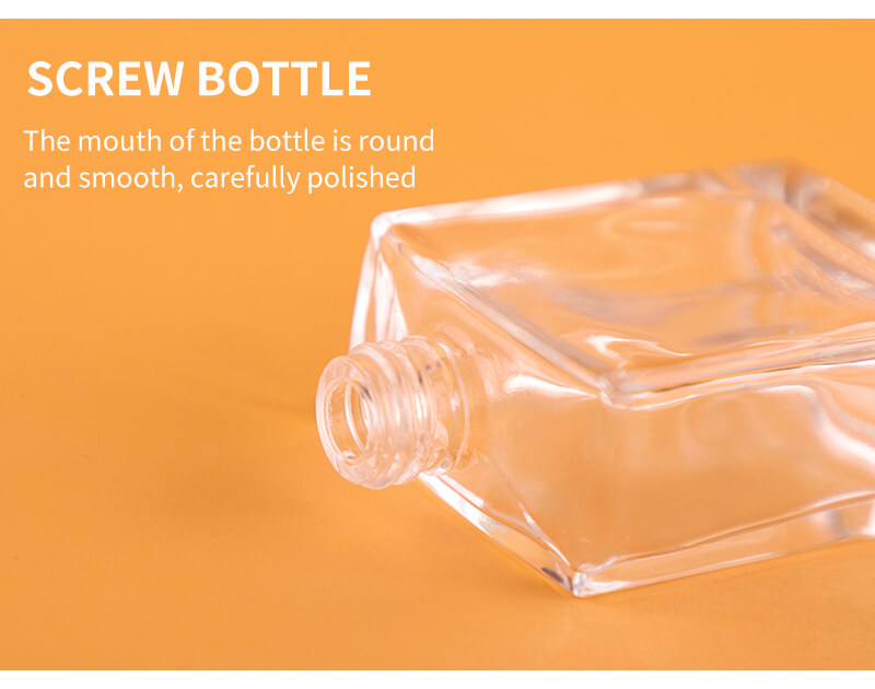 New design cosmetic empty skincare glass bottle