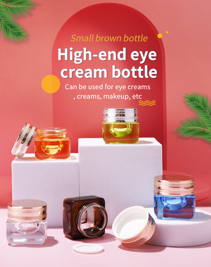 New design glass cream jar packing