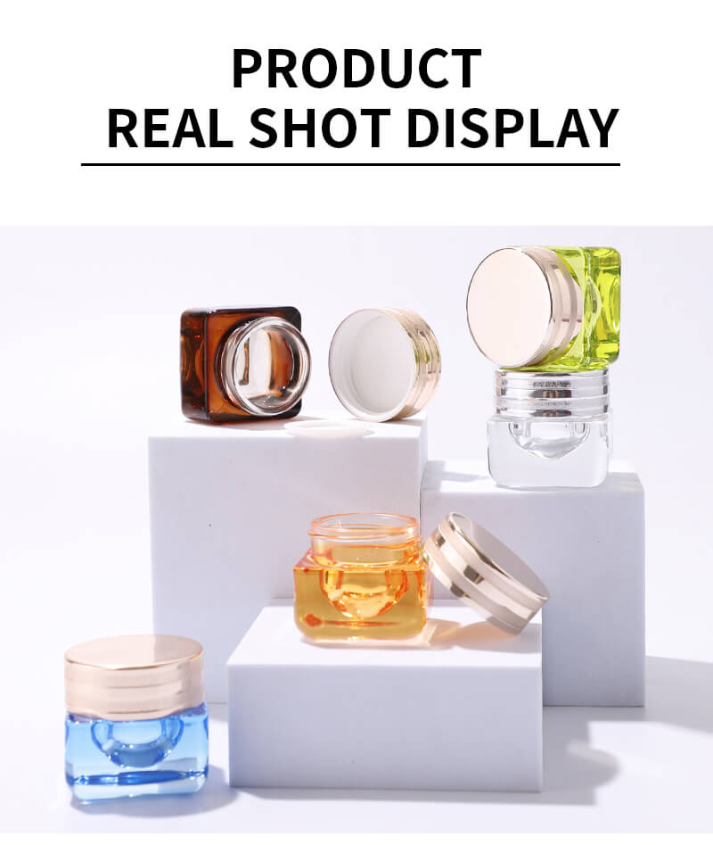 Wholesale price cosmetic custom skin care glass jar