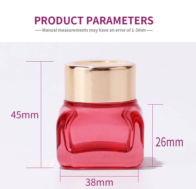 Luxury cosmetic empty glass jar packing