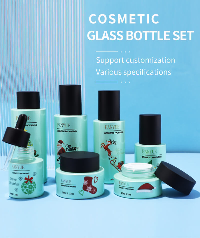High quality glass bottle packing for cosmetic skincare