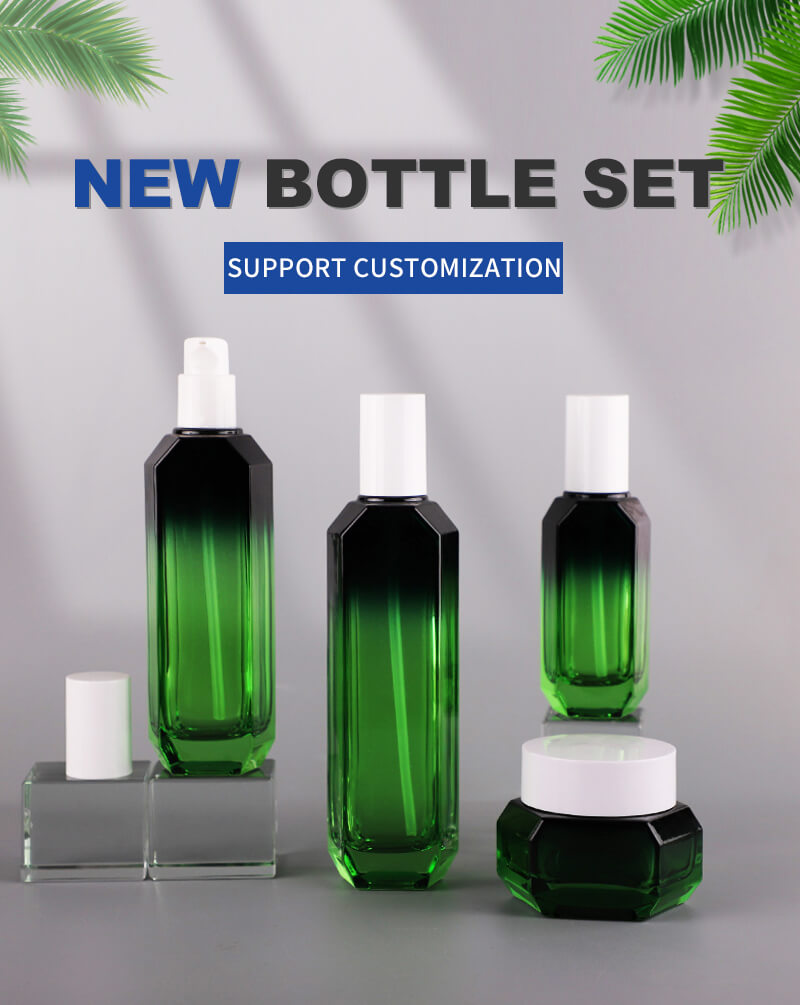 Cosmetic glass bottle packaging 