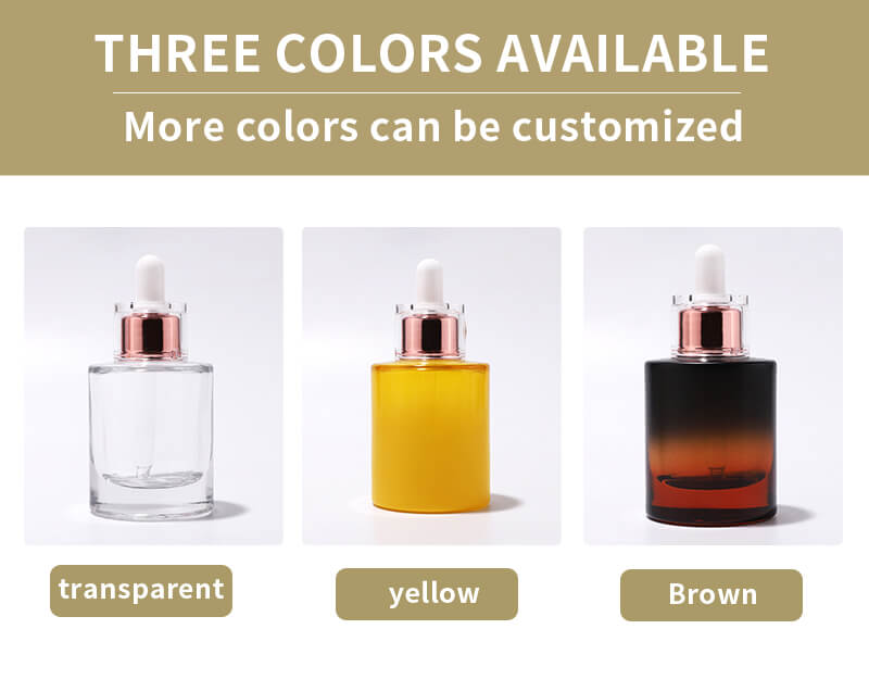 Customized glass skincare bottle packing wholesale