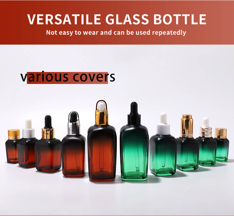 Wholesale customized cosmetic skincare glass bottle