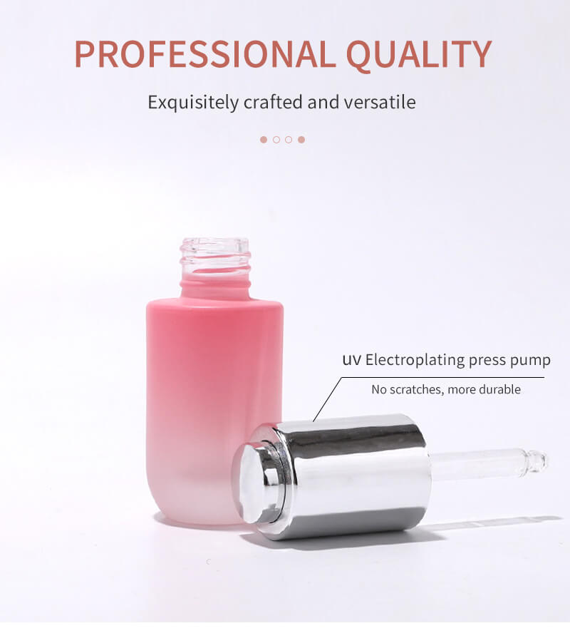 Wholesale Custom color glass dropper bottle 