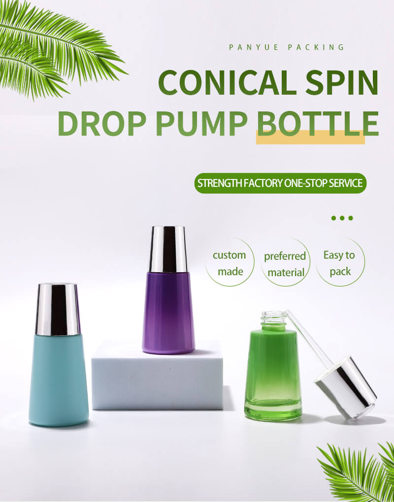 Cosmetic packaging glass dropper bottle 
