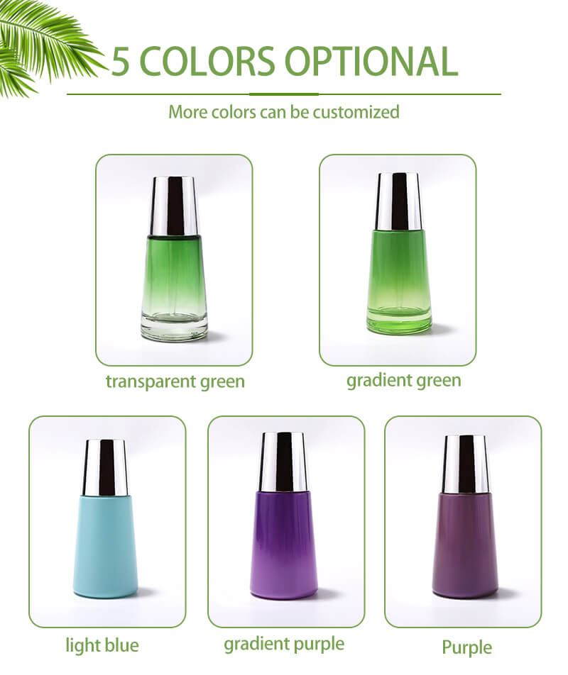 New design cosmetic glass bottle 