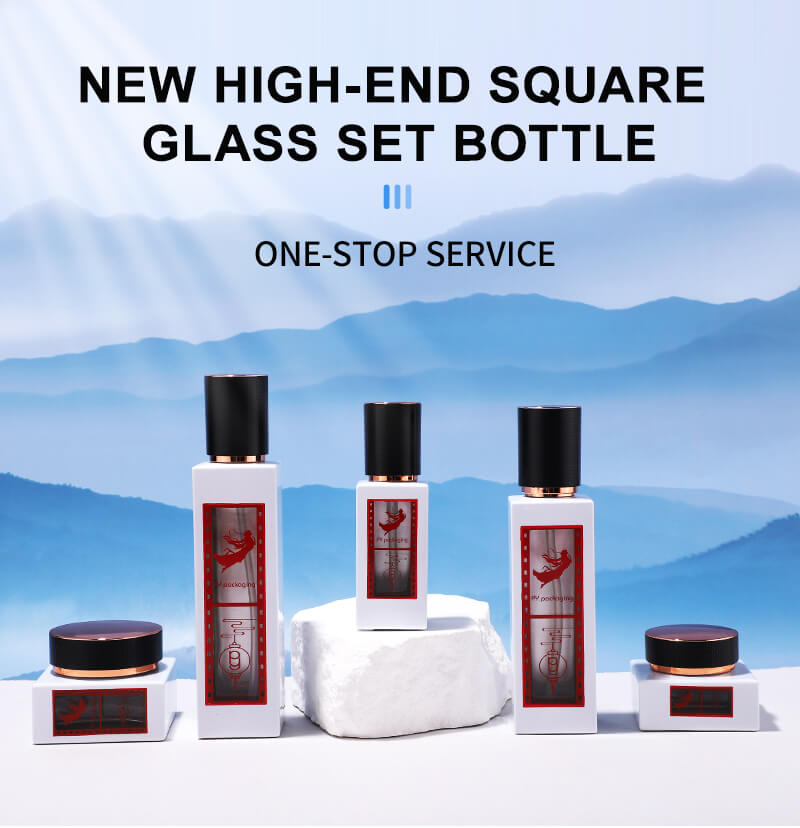 High quality glass bottle set 
