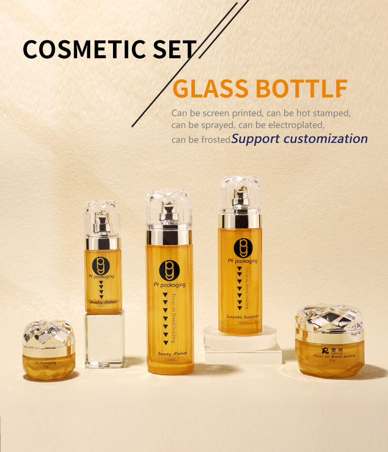 Wholesale new design glass bottle set 