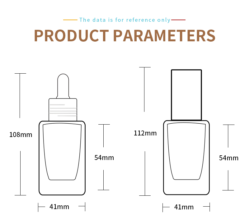 High quality customize color glass dropper bottle 