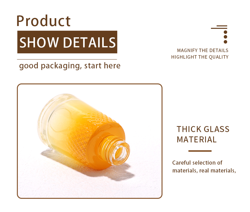 High quality cosmetic glass bottle 